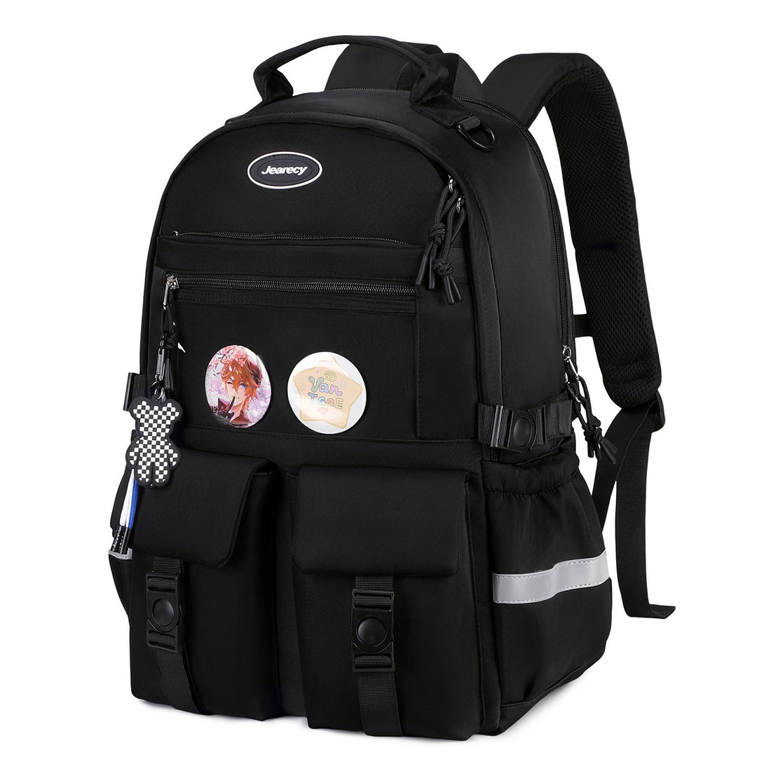 Versatile Cartoon-Embellished Casual Backpack Stornfield