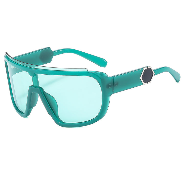 Women's sporty sunglasses with futuristic design and wide front Stornfield