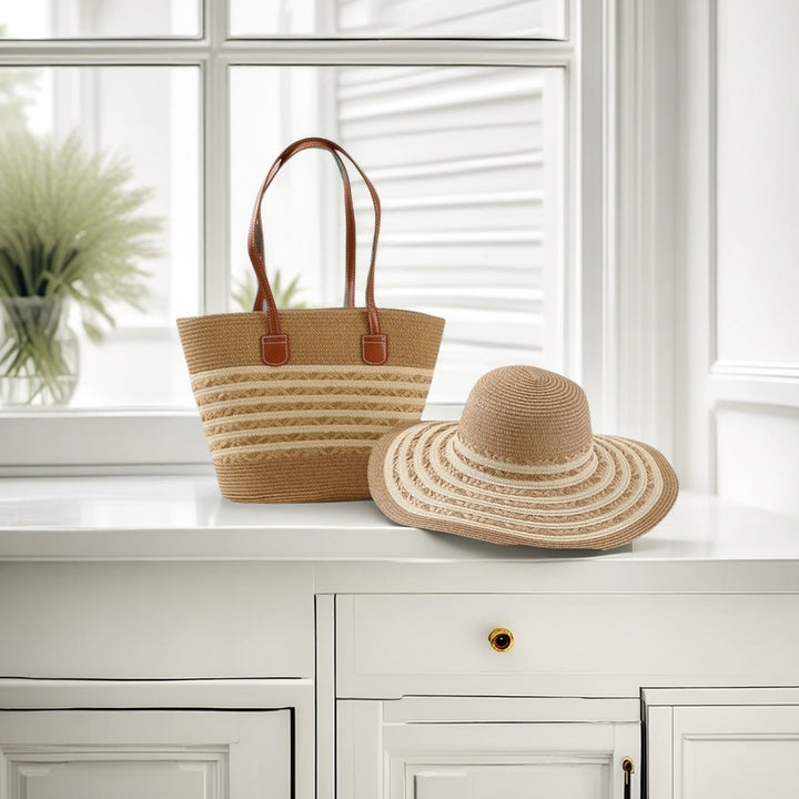 Beach bag with colorful stripes Stornfield