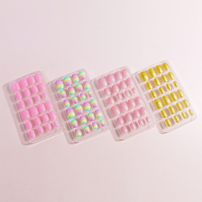 Rainbow Gradient Press-On Nail Tips Stornfield