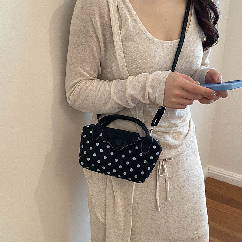 Polka Dot Handheld Satchel