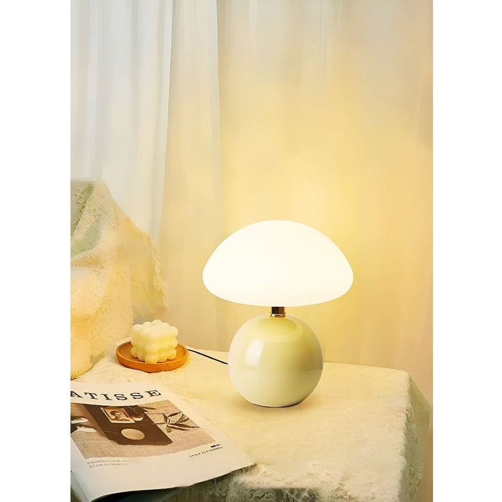 CreamyShine Lamp - Cozy Mushroom Nightstand Lamp | Stornfield