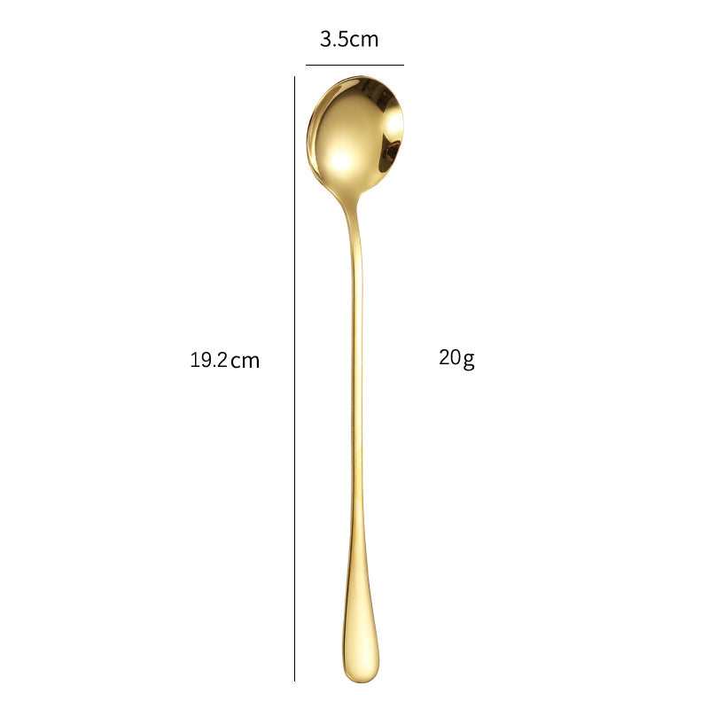 Elegant teaspoon with polished gold surface Stornfield