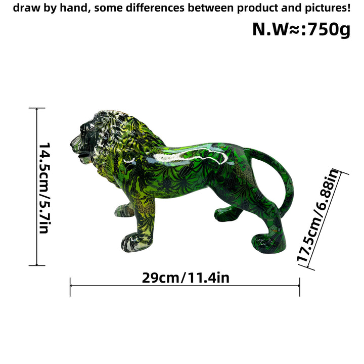 Artistically designed lion figure Stornfield