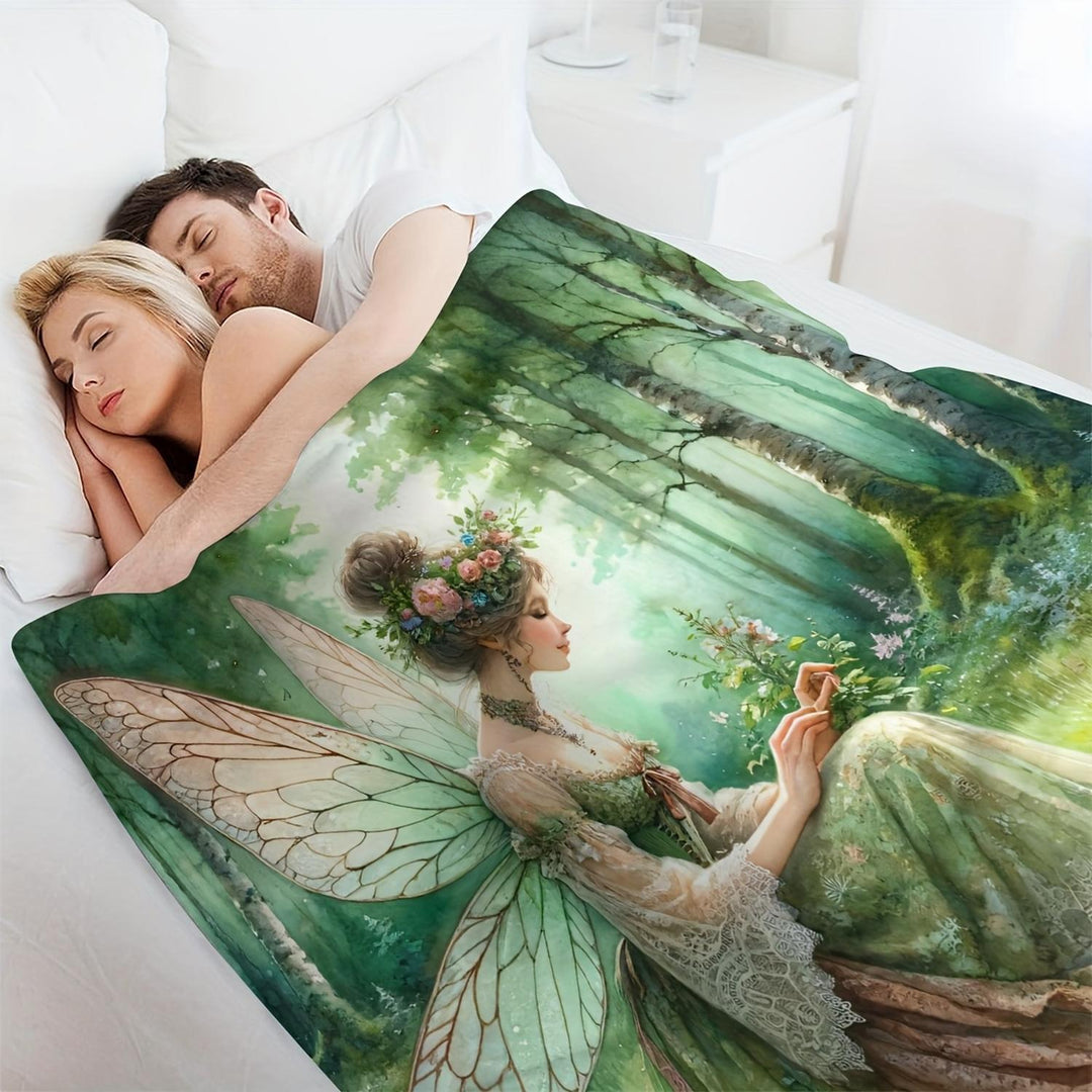 Fantasy-Inspired Cozy Throw Blanket