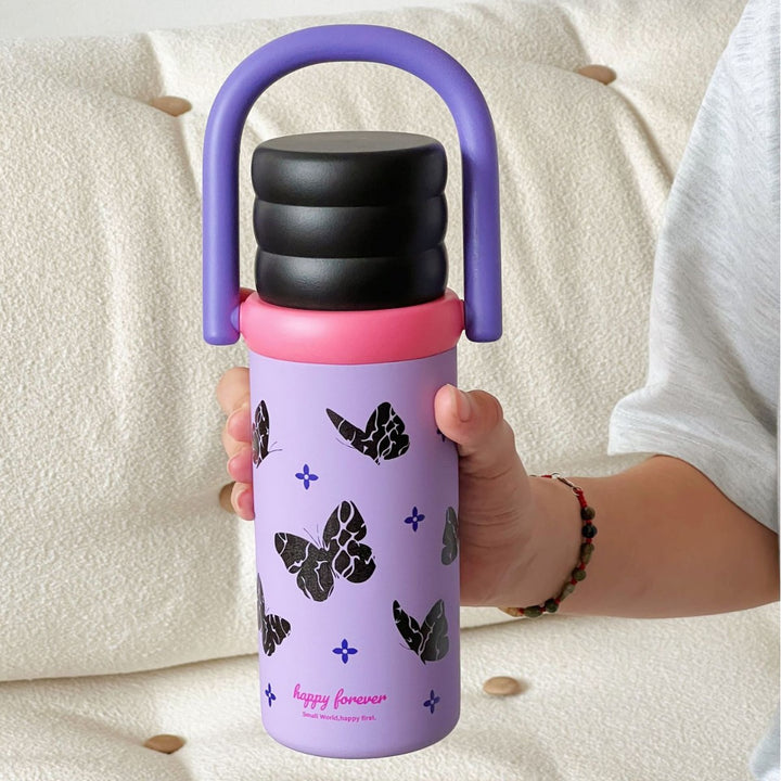Ladies Insulated Drink Bottle with Design and Practical Handle Stornfield