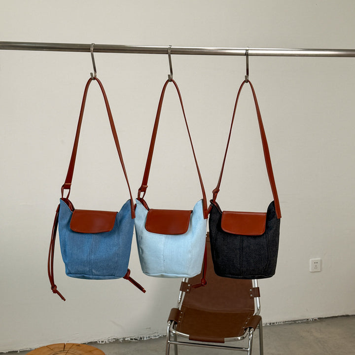 Denim Bucket Bag