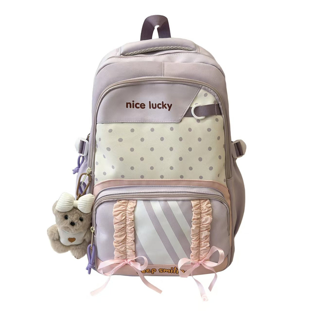Backpack with Playful Design and Many Compartments Stornfield