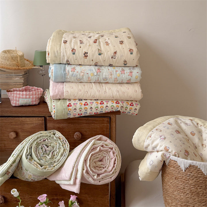 Women’s children's duvet with playful doll pattern Stornfield