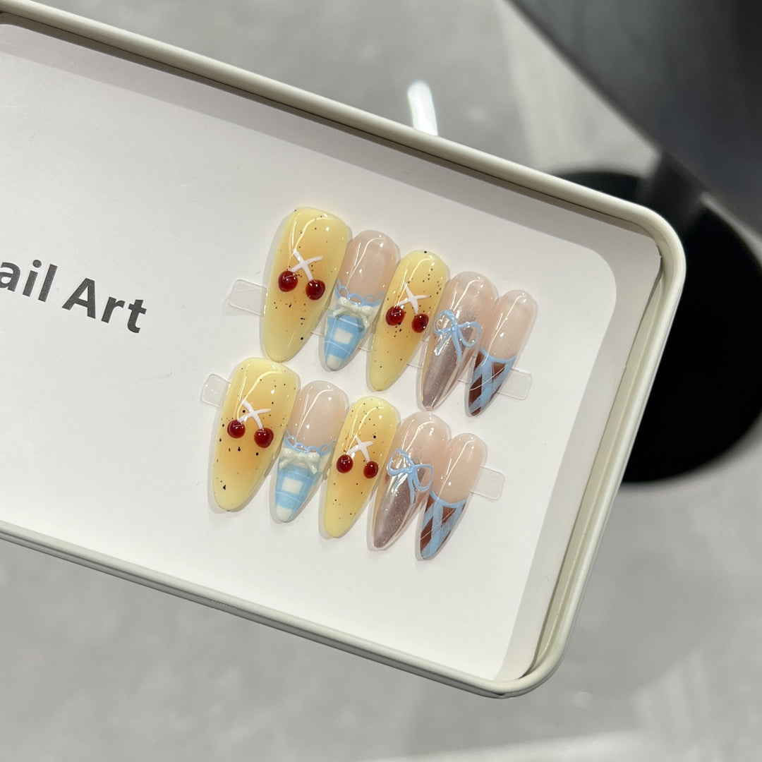 Charming Character-Inspired Press-On Nail Art Set Stornfield