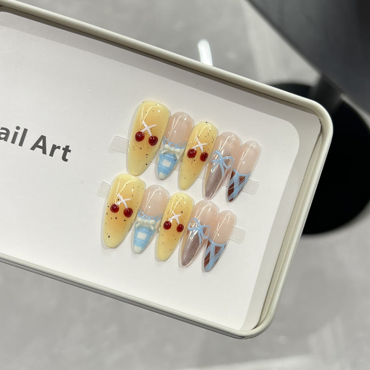 Charming Character-Inspired Press-On Nail Art Set Stornfield