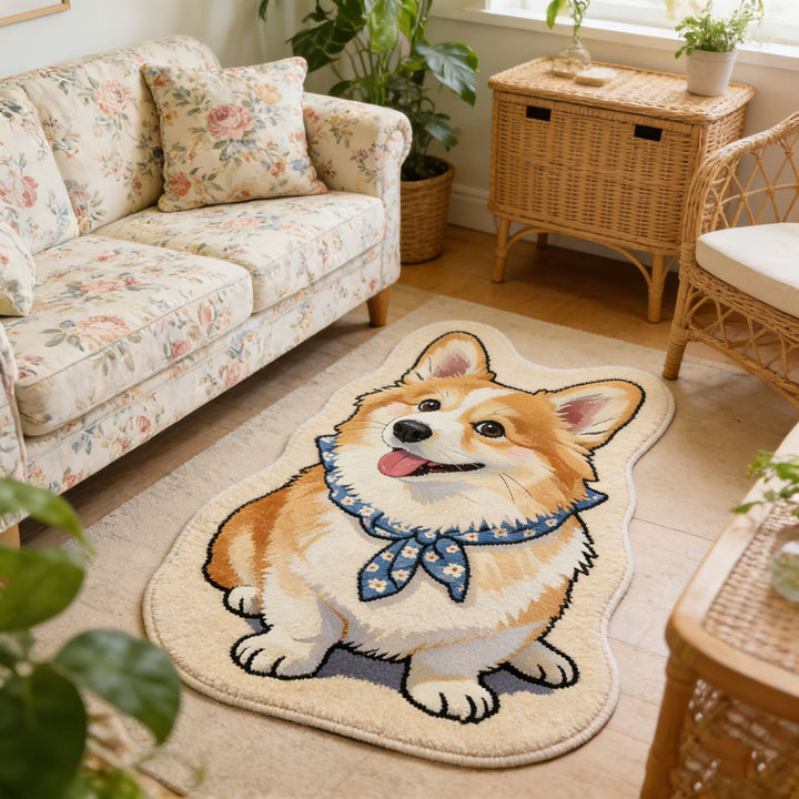 Cartoon Dog Theme Rug