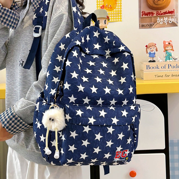 Star-Patterned Casual Backpack Stornfield