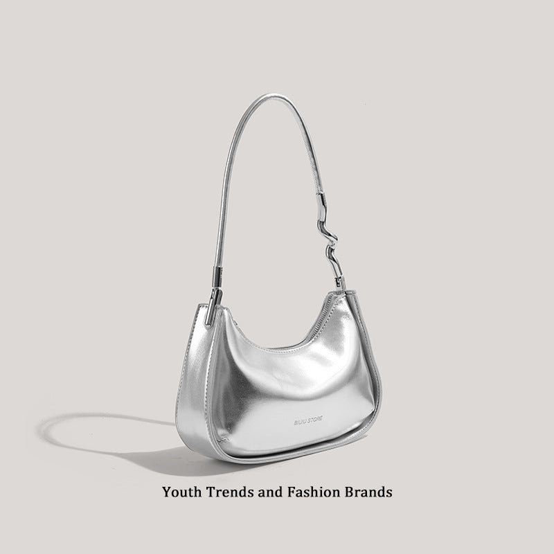 Sleek Metallic Evening Shoulder Bag Stornfield