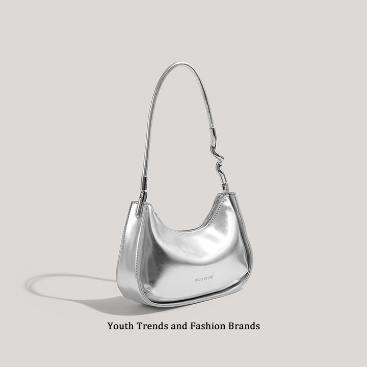 Sleek Metallic Evening Shoulder Bag Stornfield
