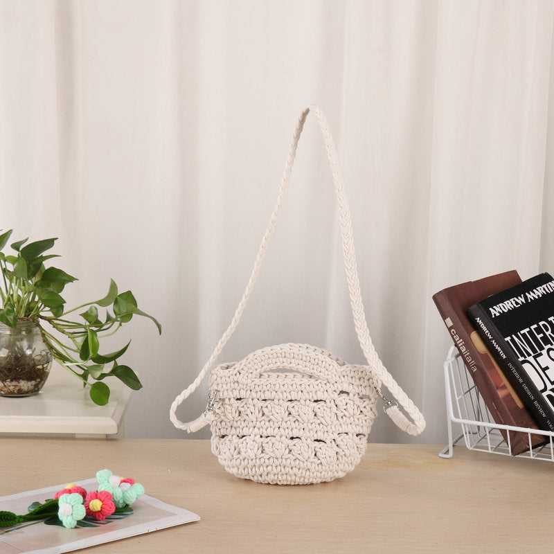Handcrafted shoulder bag with unique knit design Stornfield