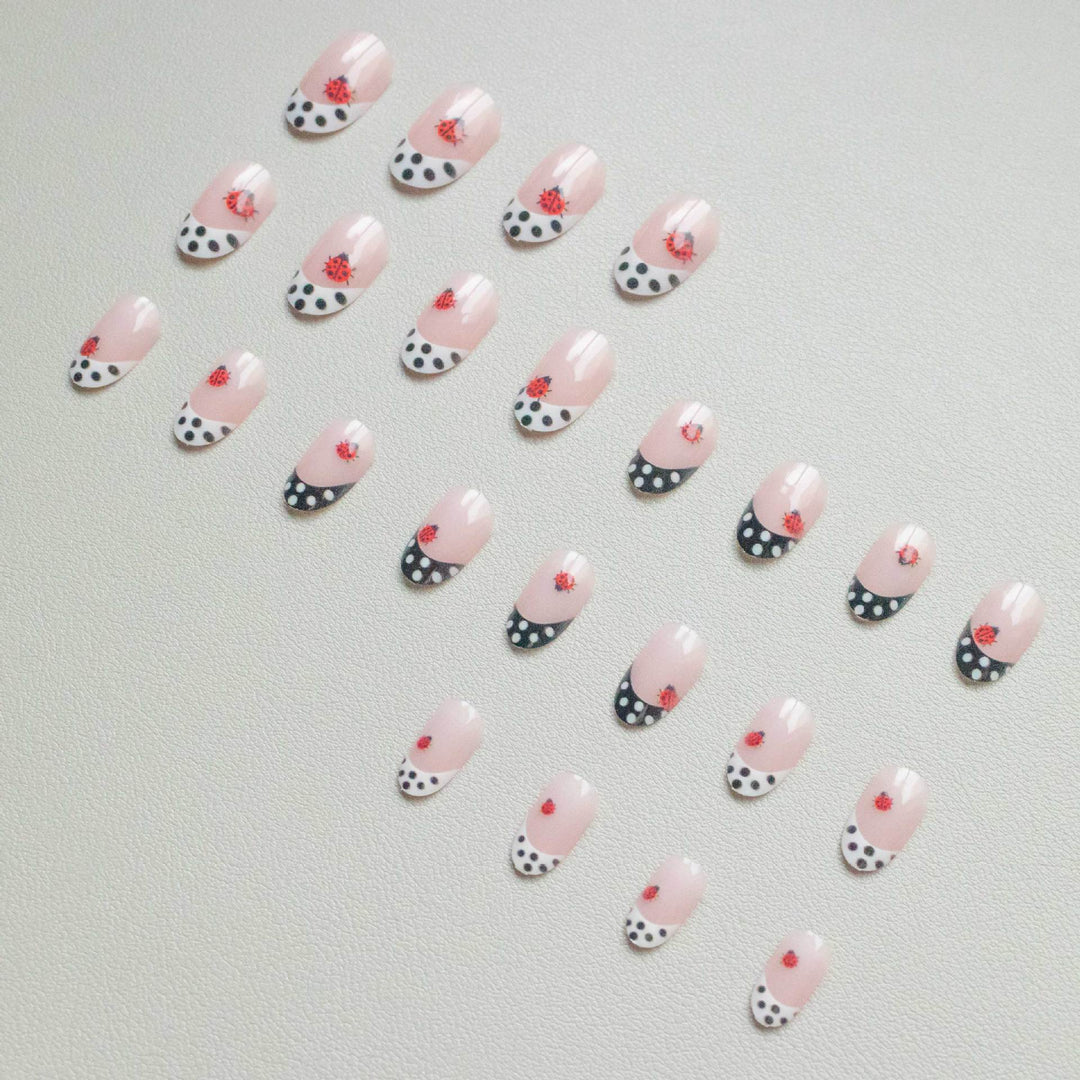 Creative Ladybug-Accent Nail Art Kit