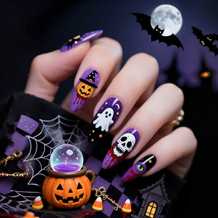 Creative Halloween-style artificial nails Stornfield