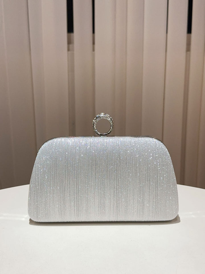 Decorative Evening Clutch with Chain Handle