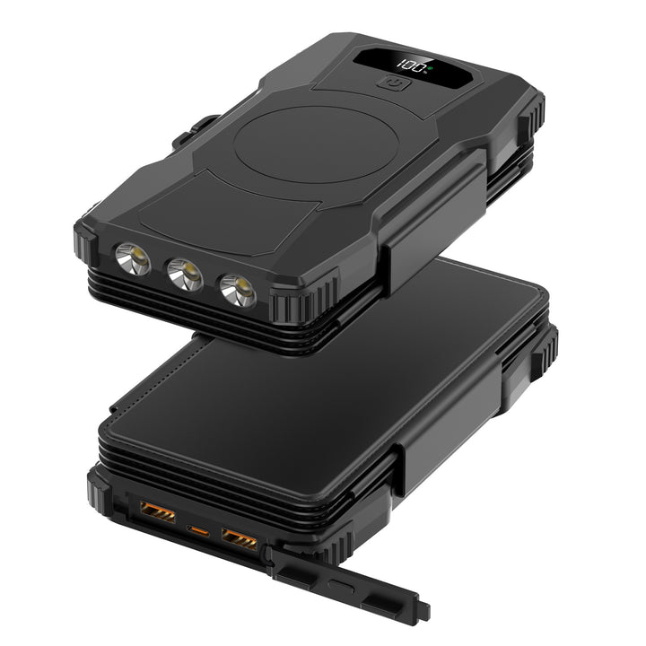 High-performance solar power bank with integrated LED lighting Stornfield