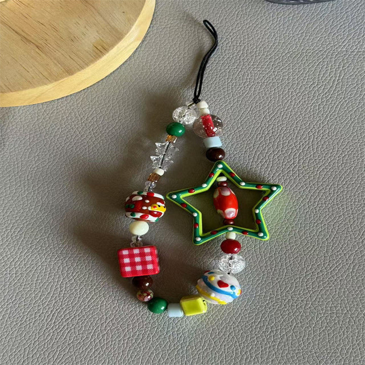 Festive Beaded Charm Phone Lanyard Stornfield