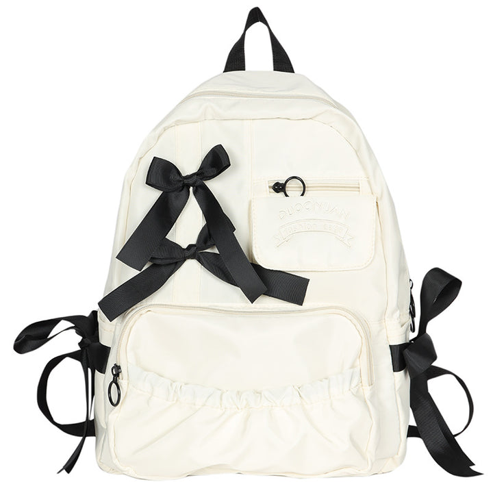 Stylish Bow-Embellished Backpack Stornfield