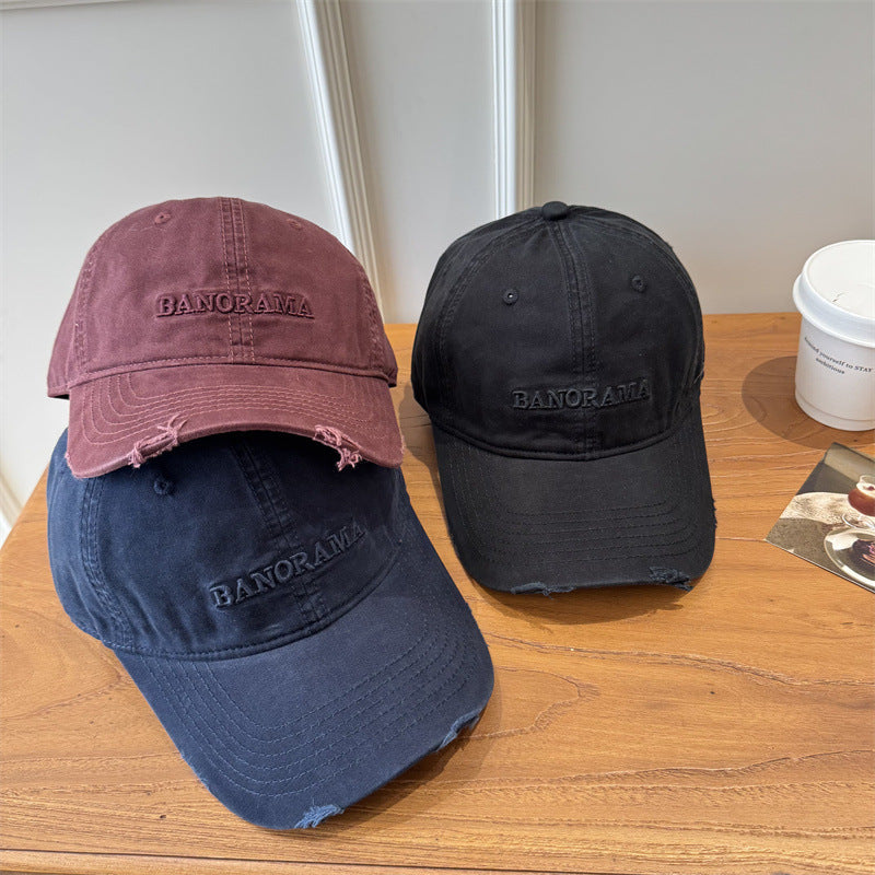 Men's Distressed Fabric Baseball Cap Stornfield