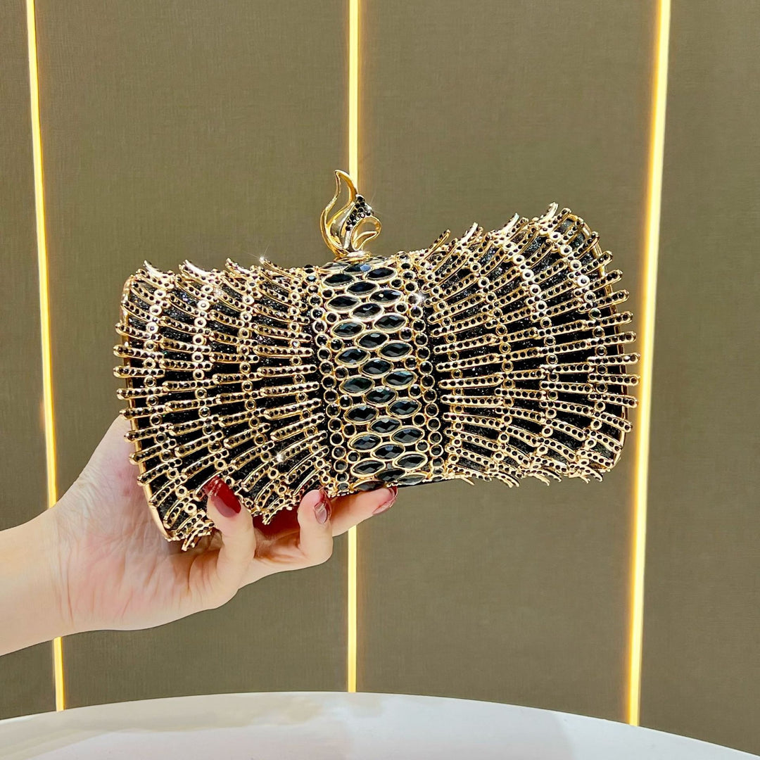 Decorative Metallic Evening Clutch
