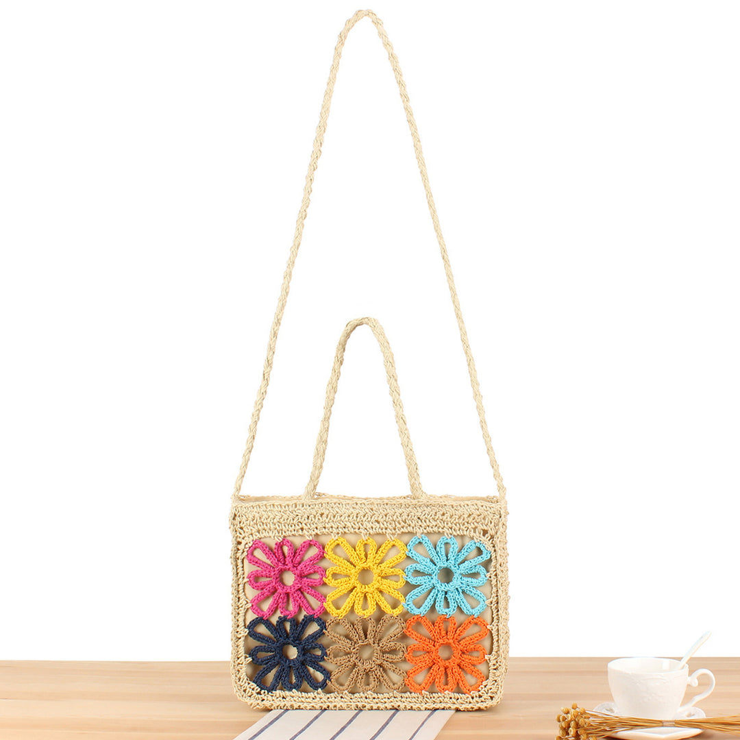 Stylish tote bag with handcrafted floral design Stornfield