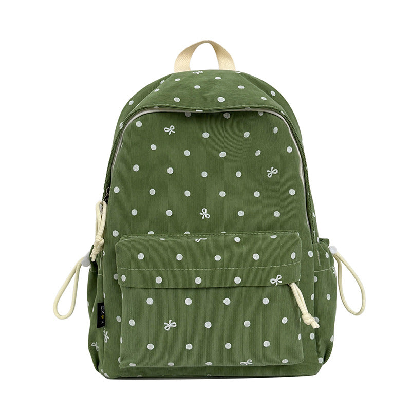 Casual Polka Dot Patterned Backpack Stornfield