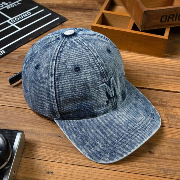Men's Distressed Denim Baseball Cap Stornfield