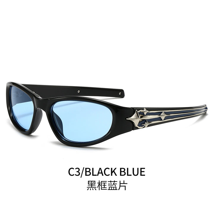 Women's sporty sunglasses in a modern design with a stylish metal frame Stornfield