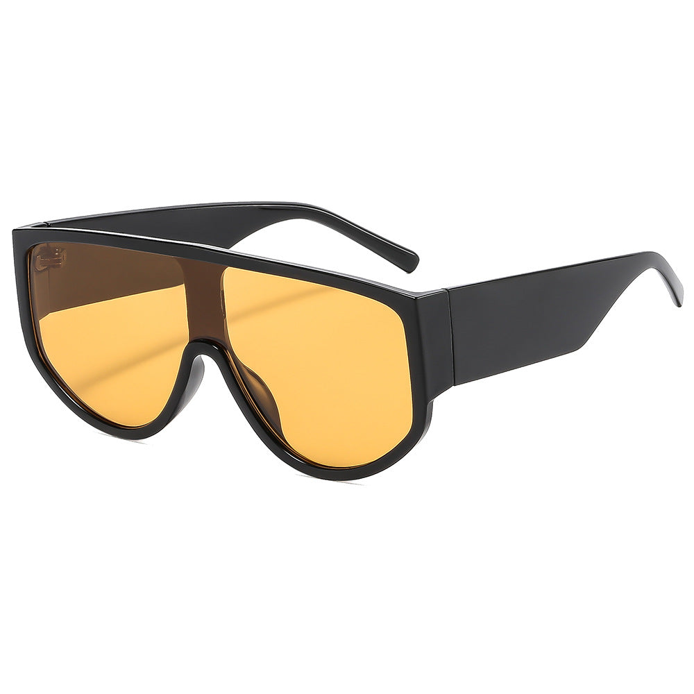 Women's fashion sunglasses with futuristic, transparent frame and large protection Stornfield