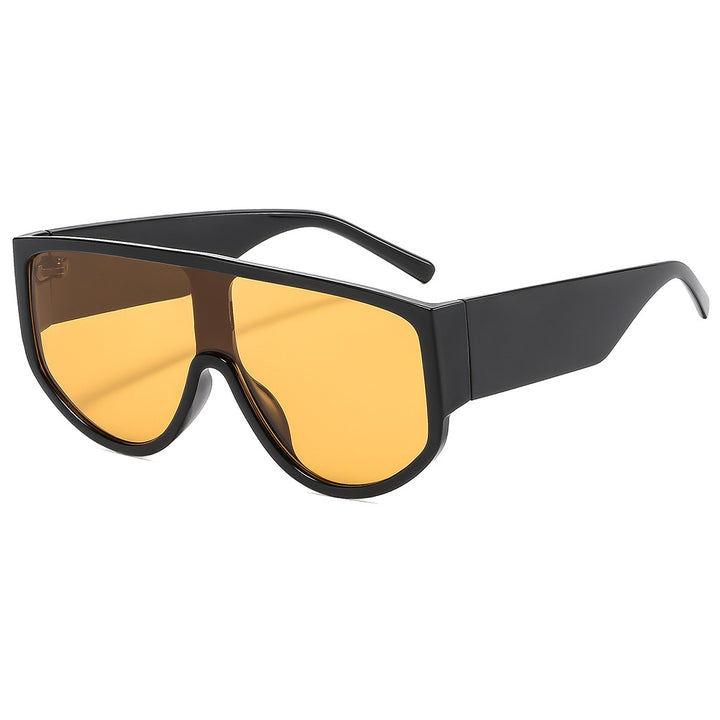 Women's fashion sunglasses with futuristic, transparent frame and large protection Stornfield