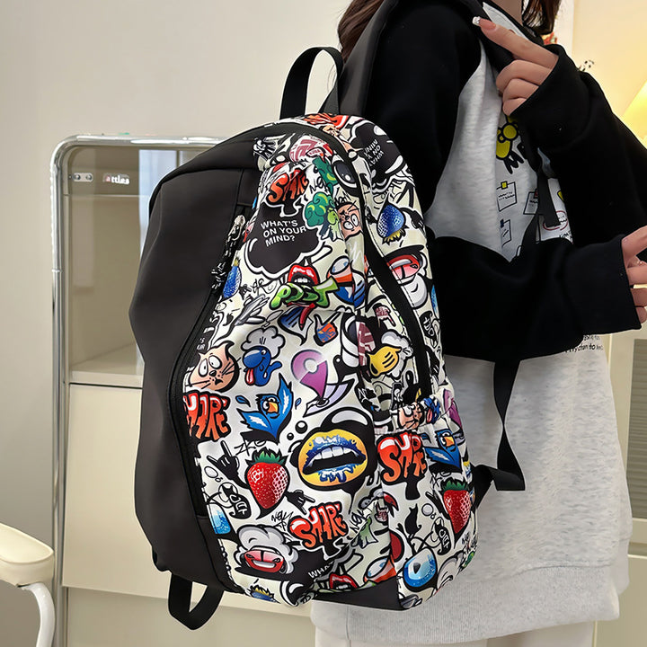 Trendy Graphic Print Backpack Stornfield