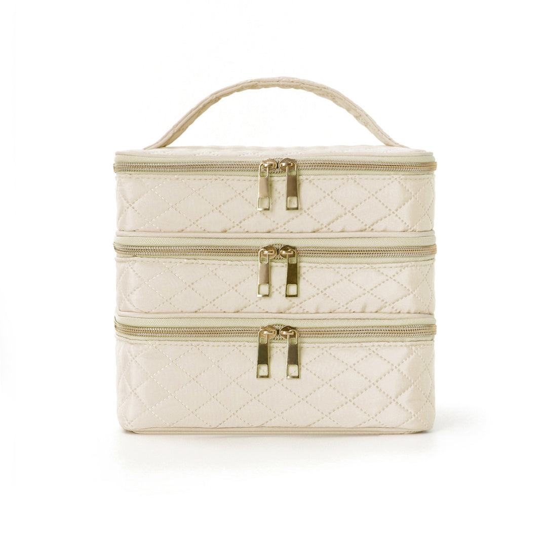 Cosmetic organizer bag with multiple compartments Stornfield