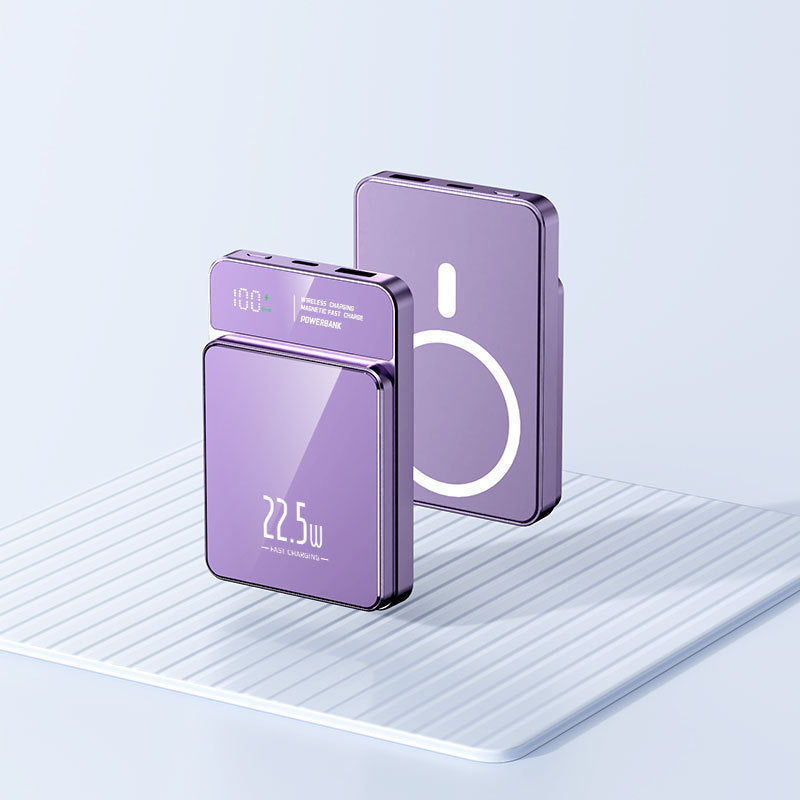 Portable power bank with wireless charging function and digital temperature display Stornfield