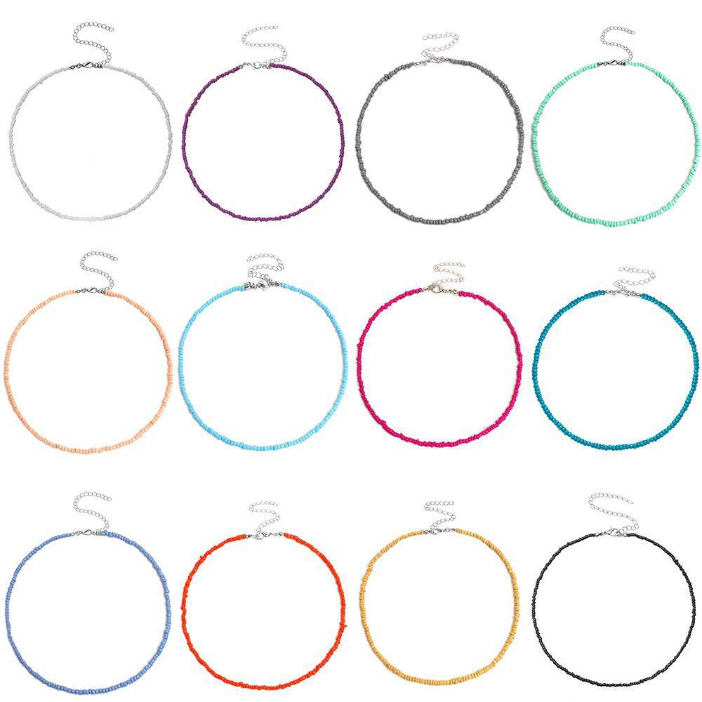 Colorful Beaded Choker Necklace Stornfield