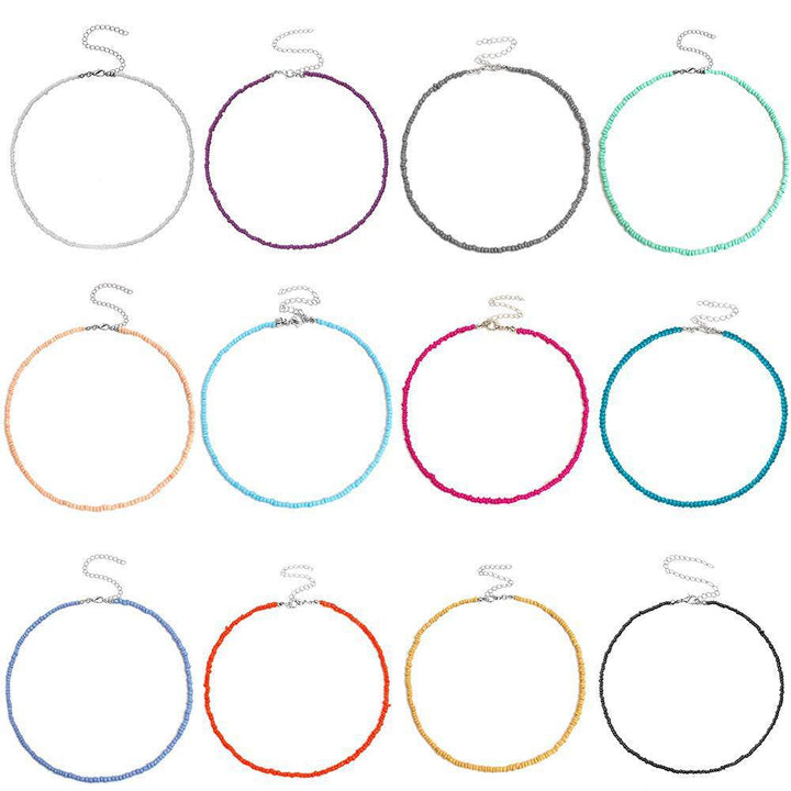Colorful Beaded Choker Necklace Stornfield