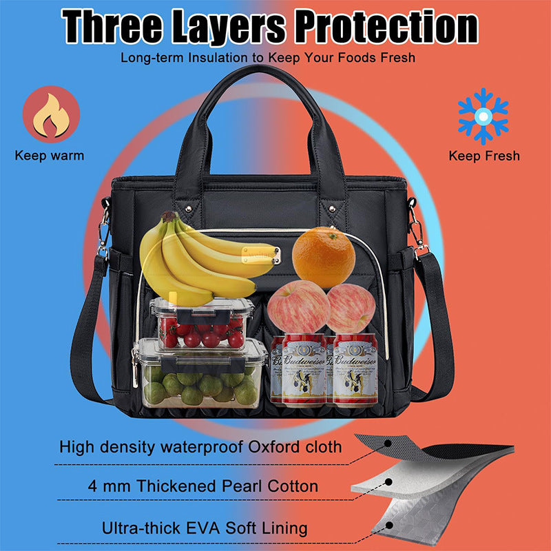 Elegant and Spacious Shoulder Bag with Woven Design Stornfield