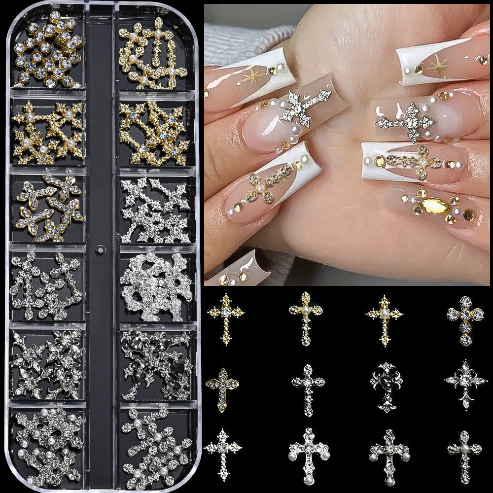 Decorative Rhinestone Nail Art Charms Set
