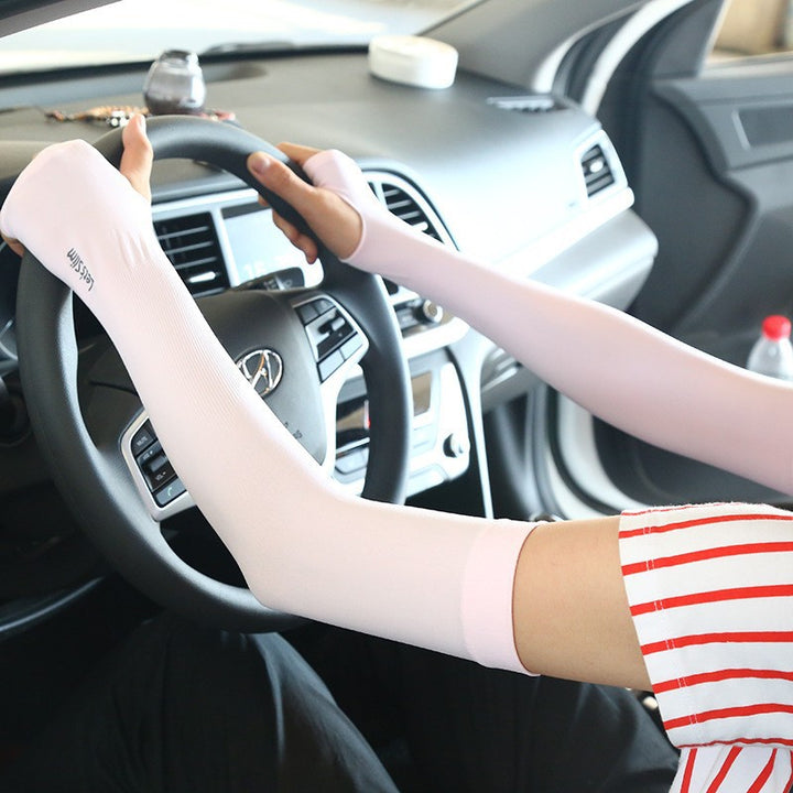 Women's UV Protection Arm Sleeves with Elastic Compression Material Stornfield