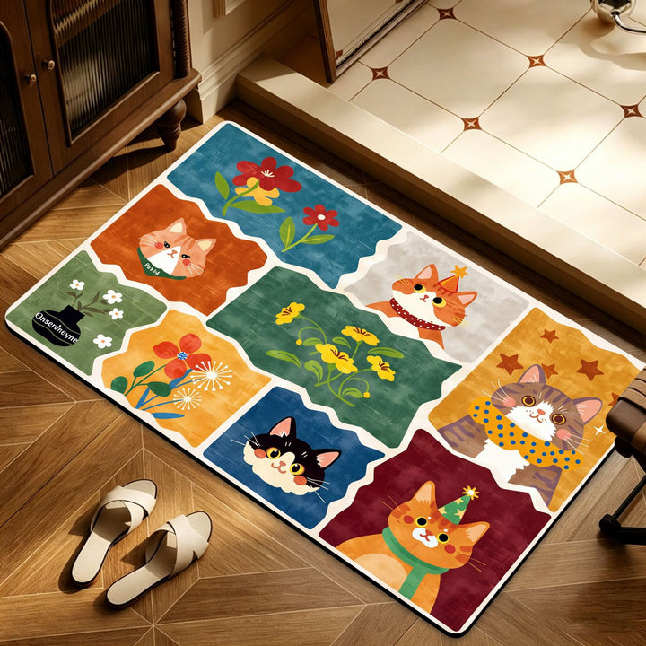 Heart Pattern Decorative Bath Mat Stornfield