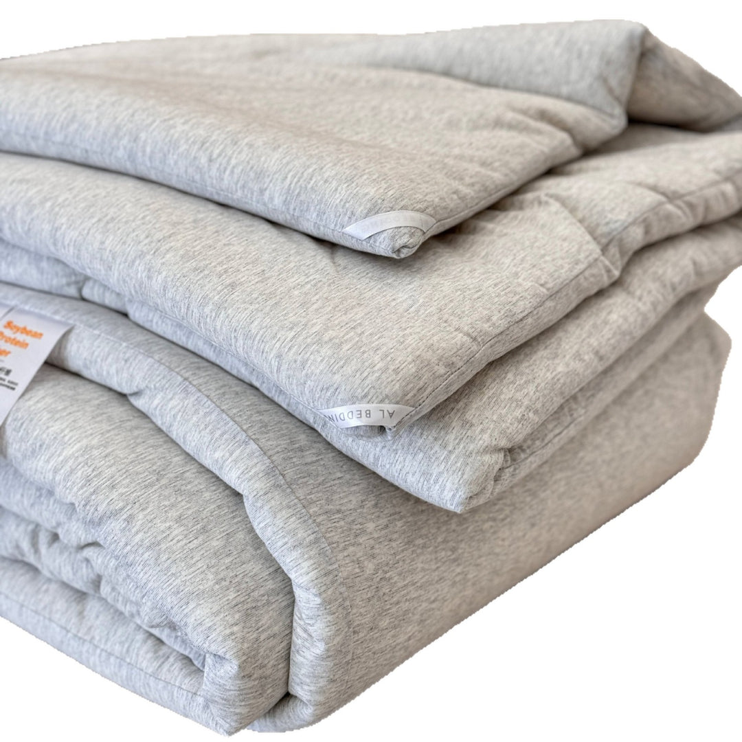 Jersey-Knit Cotton-Blend All-Season Comforter