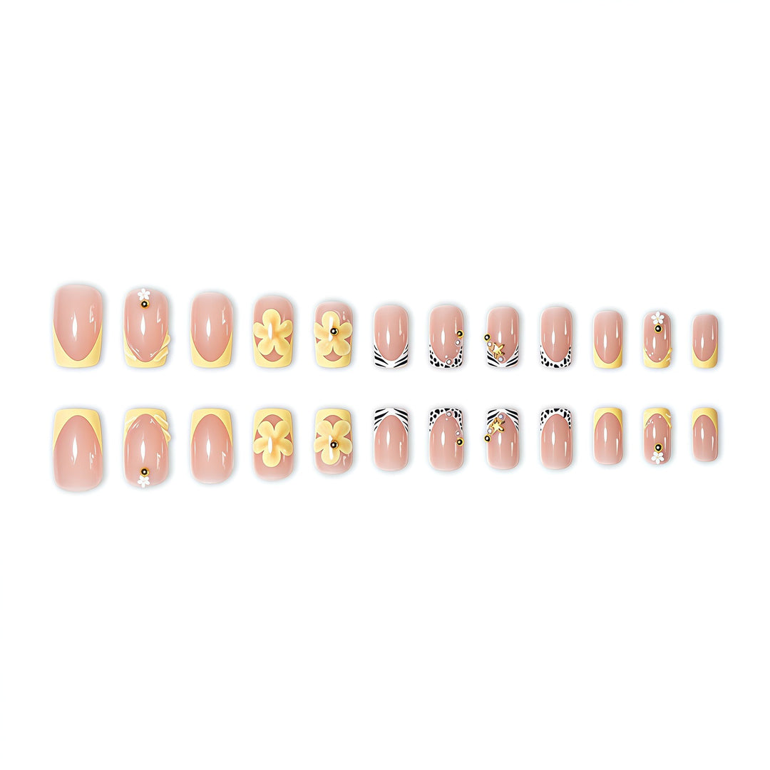 Floral 3D Nail Art Enhancements Stornfield