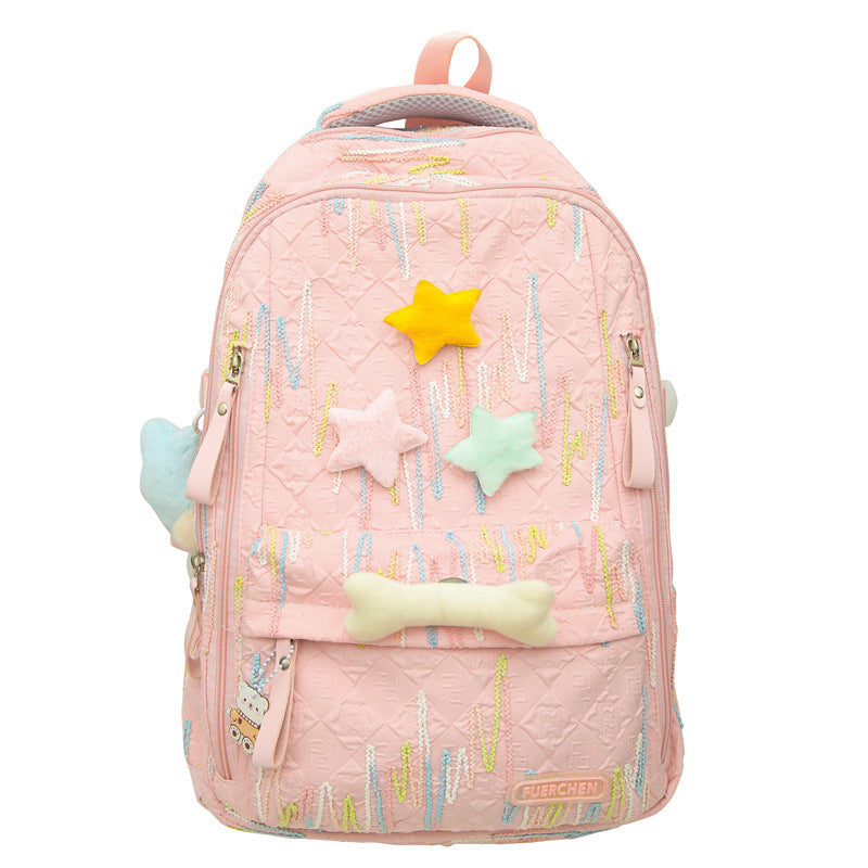 Playful Character Embellished Backpack Stornfield
