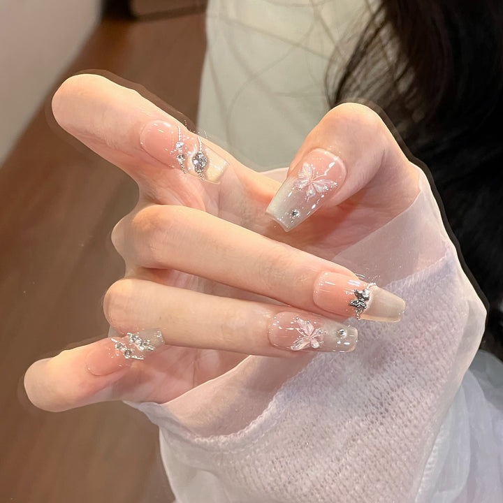 Elegant Decorative Press-On Nail Set Stornfield