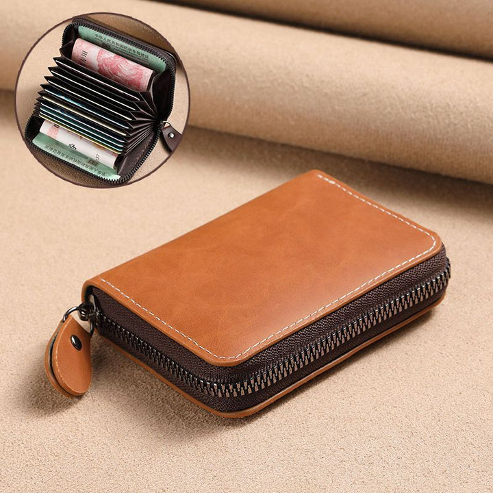 Premium Zippered Multi-Card Wallet