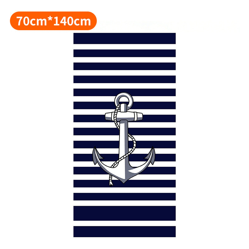 Beach towel with tropical flamingo design Stornfield