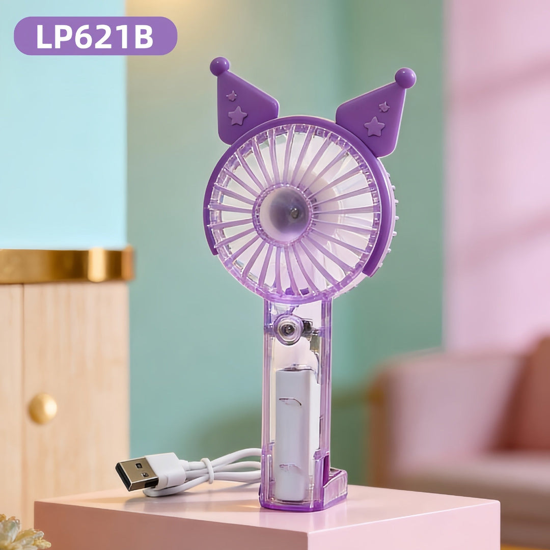 Women's Portable Hand Fan with Cute Rabbit Design Stornfield